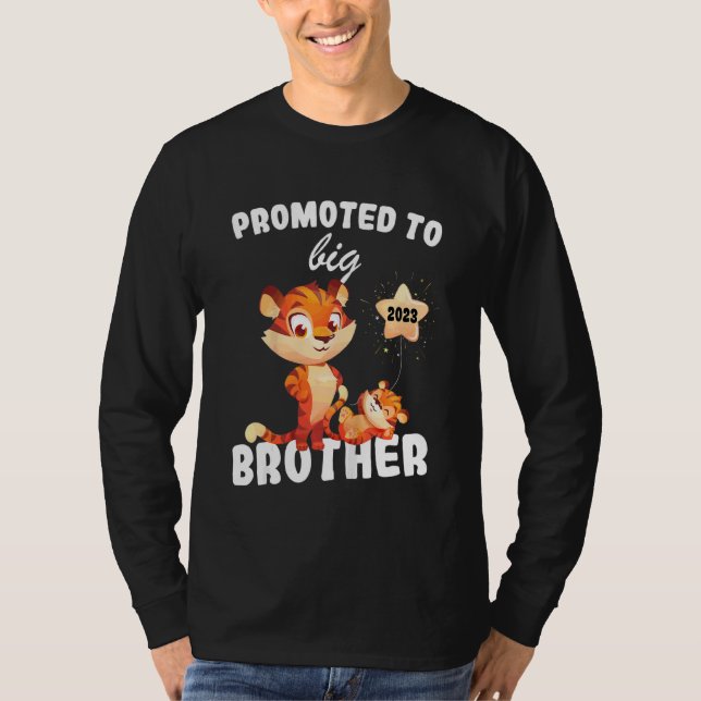Kinder zum großen Bruder 2023 befördert Ankündigun T-Shirt (Vorderseite)