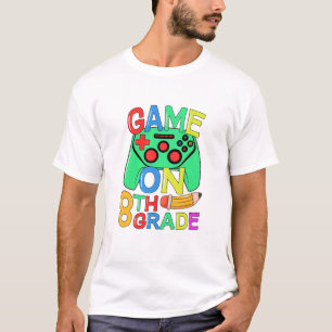 Kinder zurück zum Videospiel der Schule 8. Klasse T-Shirt