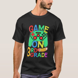 Kinder Zurück Zur Schule Videospieler 3. Klasse Sp T-Shirt
