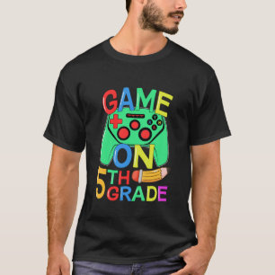 Kinder Zurück Zur Schule Videospieler 5. Klasse Sp T-Shirt