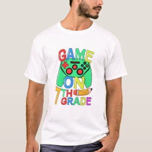 Kinder Zurück Zur Schule Videospieler 7. Klasse Sp T-Shirt