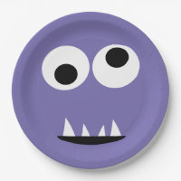 Kinderalbernes Monster-Gesichts-Monster-Party-lila