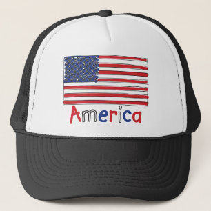 KINDERamerikas USA flagge Truckerkappe