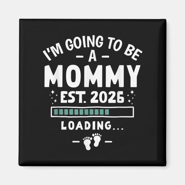 Kinderankündigung 1. Mama werde ich ein m Magnet (Vorne)