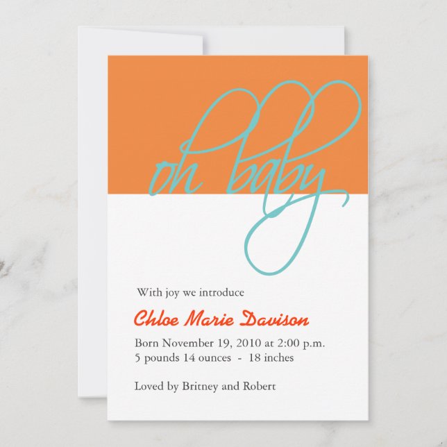 Kinderankündigung Ankündigung (Vorderseite)