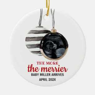 Kinderankündigung Weihnachten Geschenk Keramik Or Ornament