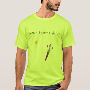 Kinderarbeit am T - Shirt eines Mannes
