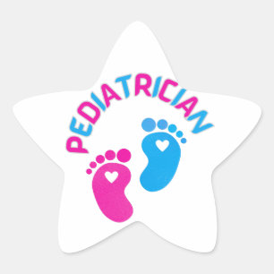Kinderarzt, Kinderarzt, Kinderarzt, Stern-Aufkleber