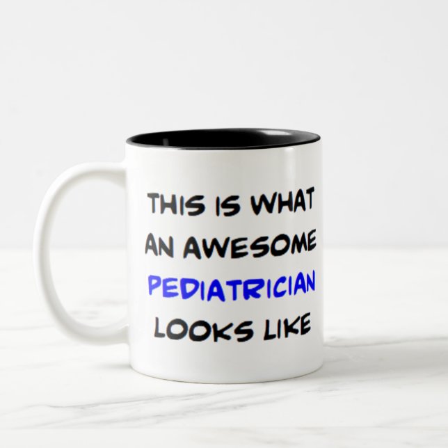 Kinderarzt, phantastisch zweifarbige tasse (Links)