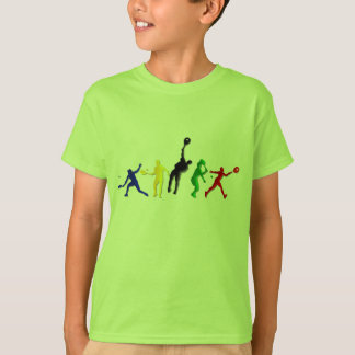 Kinderathletische Tennisspieler-T-Shirts und T-Shirt