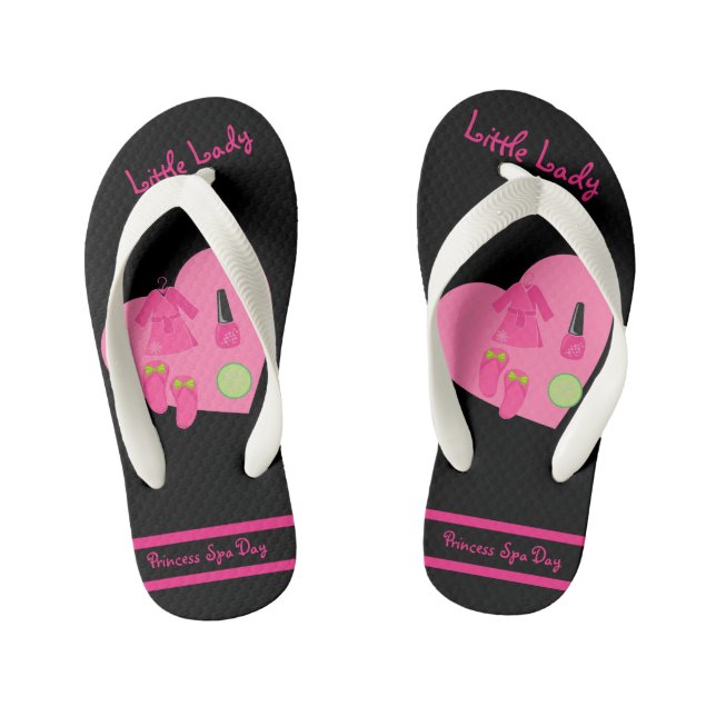Kinderausdruckskollektionsmädchen Flip Flops (Fußbett)