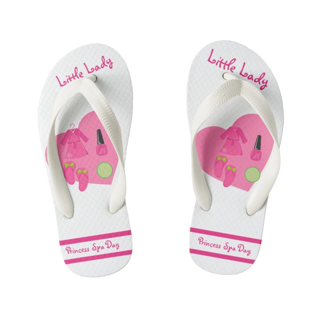 Kinderausdruckskollektionsmädchen Flip Flops (Fußbett)