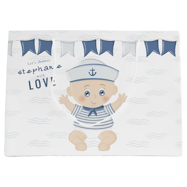 KinderBaby-Babydusche Große Geschenktüte (Vorderseite)