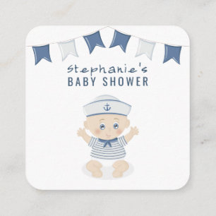 KinderBaby-Babydusche Quadratische Visitenkarte