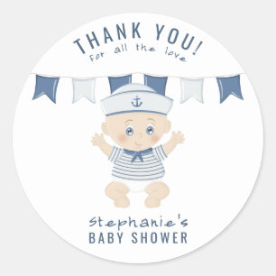 KinderBaby-Babydusche Runder Aufkleber
