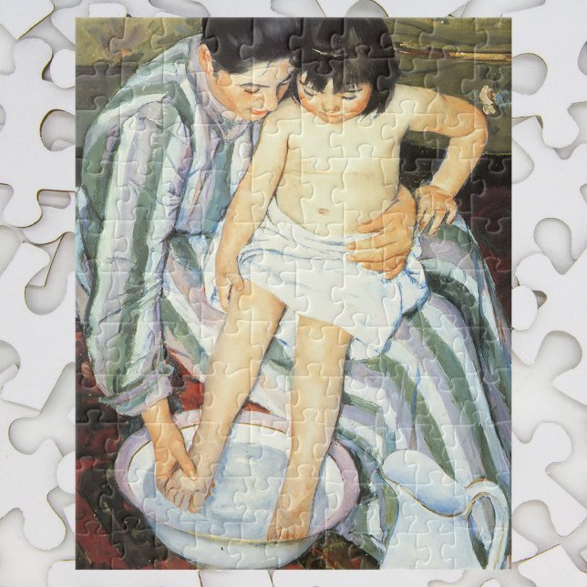 Kinderbad von Mary Cassatt Vintager Impressionismu (Von Creator hochgeladen)