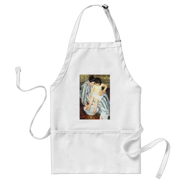 Kinderbad von Mary Cassatt Vintager Impressionismu Schürze (Vorne)