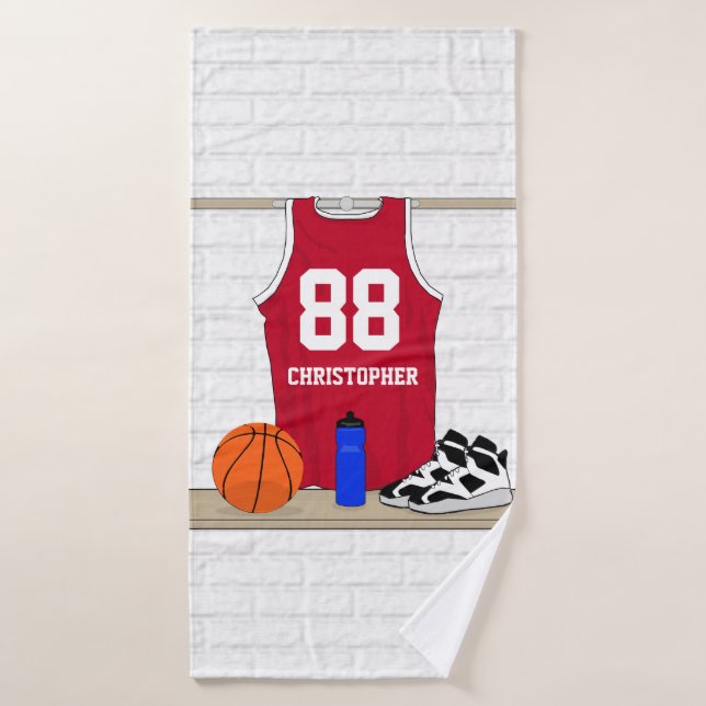 Kinderbasketball Badhandtuch Set (Badehandtuch)