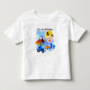 Kinderbau 4. Geburtstag T - Shirt und Geschenke