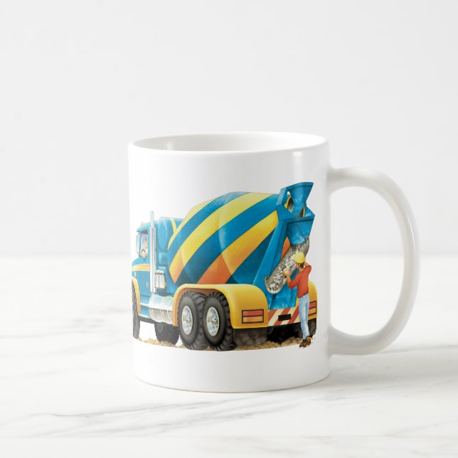 Kinderbau-LKW-Betonmischer-Tasse Kaffeetasse (Rechts)