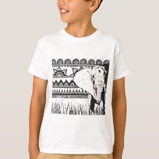 Kinderbaumwollelefant-T-Shirt T-Shirt