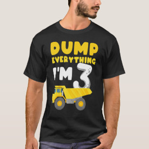 Kinderbauwagen, 3. Geburtstag, Jungwagen T-Shirt