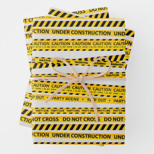 Kinderbauweise Vorsicht bei der Party-Geschenke Geschenkpapier Set