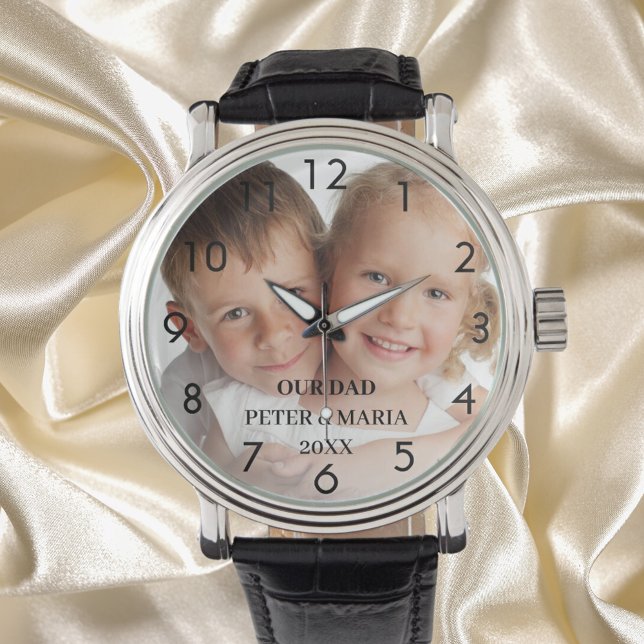 Kinderbenutzerspezifische Fotos Jahr Papa Armbanduhr (Von Creator hochgeladen)