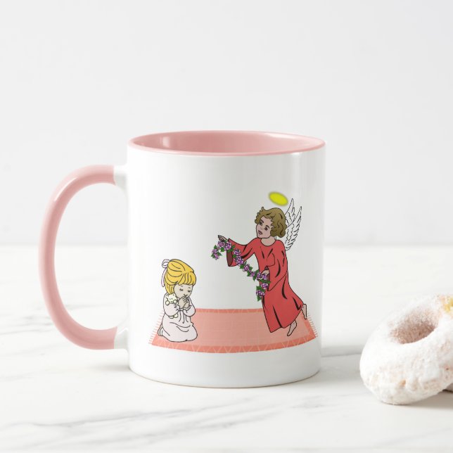 Kinderbeten Rosa Tasse (Mit Donut)