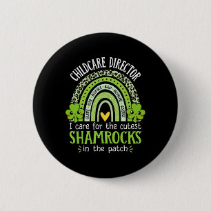 Kinderbetreuer Cutest Shamrocks Regenbogen St Pat Button