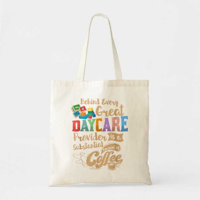 Kinderbetreuer Daycare Teacher Coffee Lover Dr. Tragetasche (Vorne)