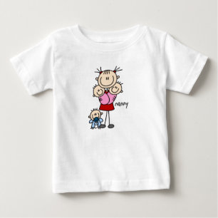 Kinderbetreuer Stickfigur Baby T-shirt