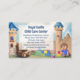 Kinderbetreuung Royal Castle Tagesmutter Kinderbet Visitenkarte