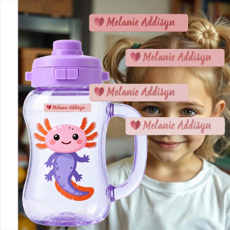 Kinderbetreuungs-Etiketten-Pack Rosa Herz Personal Etiketten