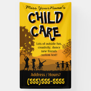 Kinderbetreuungs-Tagesbetreuung-Babysitting Banner