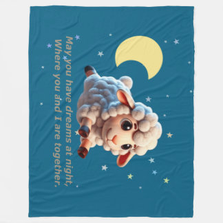Kinderbettwäsche mit niedlichem Druck. Fleecedecke