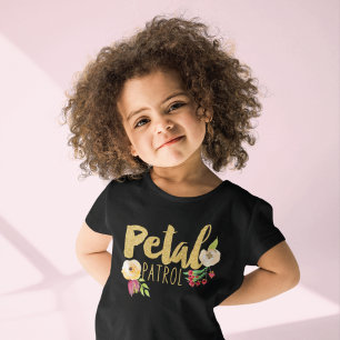 Kinderblume Girl Bridesmaid Petal Patrol T-Shirt