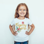 Kinderblume Girl Bridesmaid Shirts Wedding Recepti<br><div class="desc">Schöne Blumen Girl Bridesmaid Shirts in Imitate Gold Glitzer Foil mit Watercolor Blume Graphics. Blume Girl tee mit niedlicher Aquarell-Blume-Grafik und Imitate Gold Glitzer-Folie Text. Ihr Blume-Mädchen wird dieses Hemd Liebe, und es ist perfekt für Voreihessen, für Proben, Hochzeitsfeiern und jeden Anlass, wo das Brautparty anwesend ist. Es wäre sogar...</div>