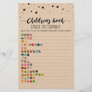 Kinderbuch Emoji Pictionary with Answers game