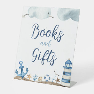 Kinderbücher und Geschenke Babydusche Sockelschild