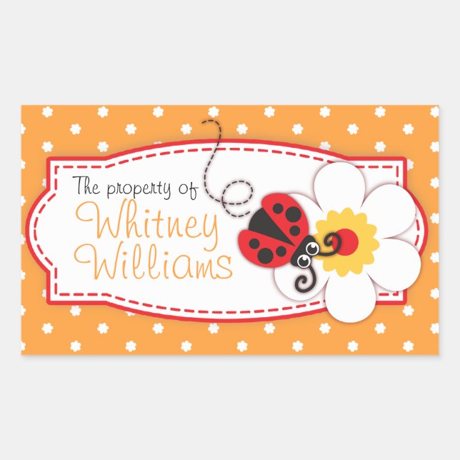 Kinderbücherplatte oder orangefarbener Aufkleber (Vorderseite)