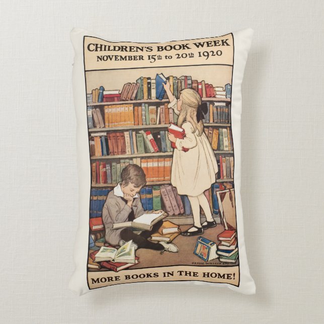 Kinderbuchwoche von Jessie Willcox Smith Dekokissen (Vorderseite(Vertikal))