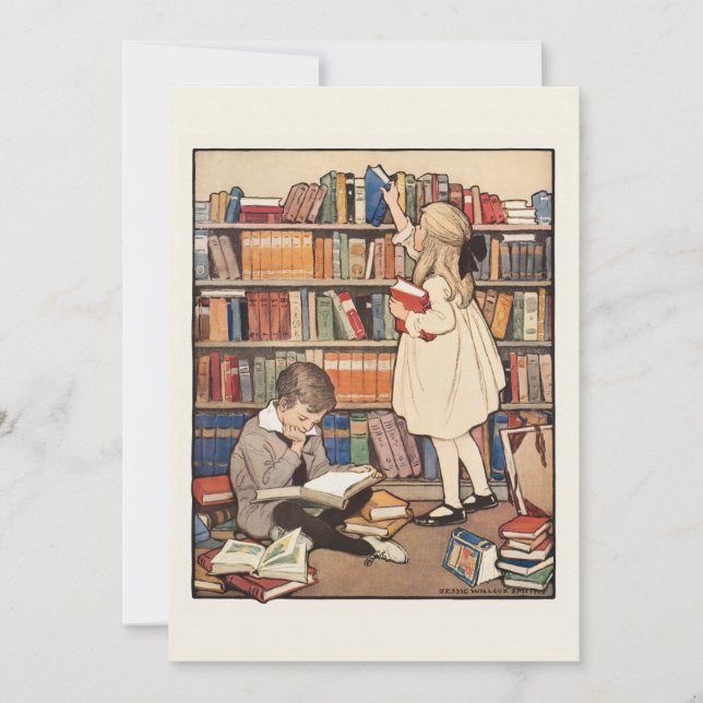 Kinderbuchwoche von Jessie Willcox Smith Einladung (Vorderseite)