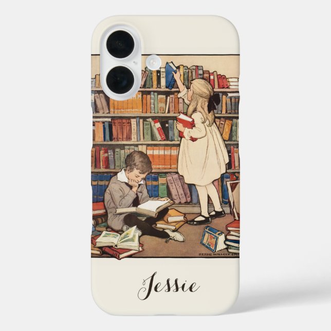 Kinderbuchwoche von Jessie Willcox Smith iPhone 16 Hülle (Rückseite)