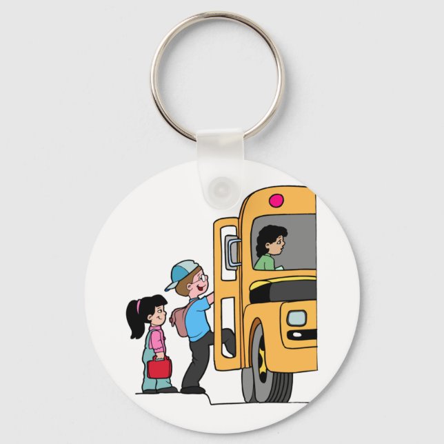 Kinderbus Boarding Schlüsselanhänger (Vorderseite)