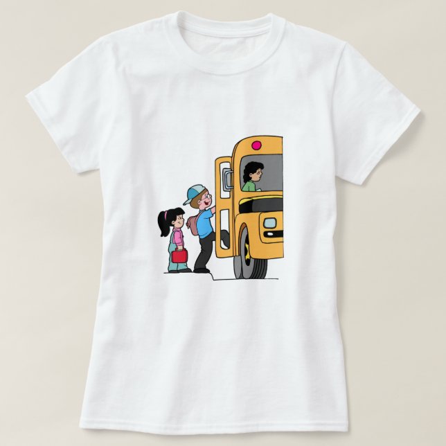 Kinderbus Boarding T-Shirt (Design vorne)