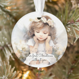 Kinderdenkmal Erste Weihnachten ohne Sie Ornament