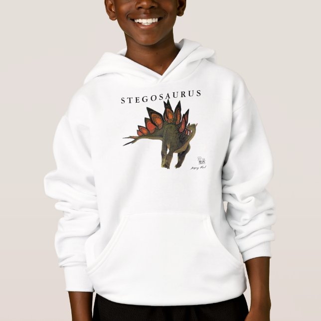 Kinderdinosaurier-ShirtStegosaurus Gregory Paul Hoodie (Vorderseite)