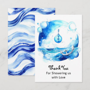 Kinderdusche aus verankerter Liebe Dankeskarte