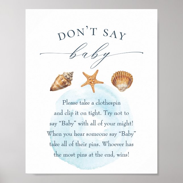 Kinderdusche "Don't Say Baby" Spielplakat Poster (Vorne)